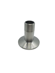 Переходник с клампа 1,5" (k50,5) на внешнюю резьбу DN15 (21 мм)