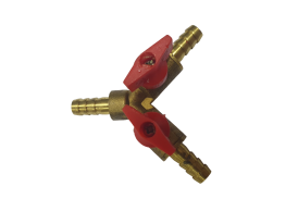 Кран-тройник на шланг 8 мм