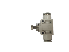 Кран игольчатый пластик 10х6 белый