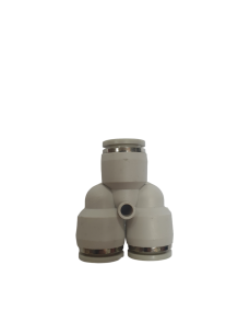 Тройник быстросъемный 10х6 белый