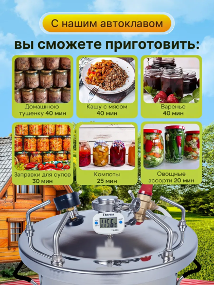 Автоклав для консервирования Helicon Булат 26 л ТЭН