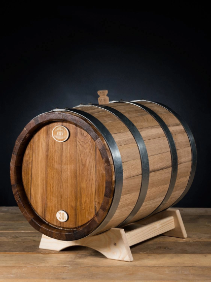 Бочка дубовая французский дуб 37л (перерез из-под портвейна)