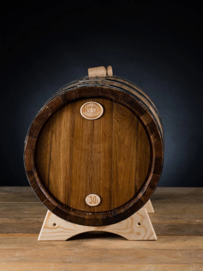 Бочка дубовая французский дуб 37л (перерез из-под портвейна)