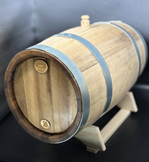 Бочка дубовая французский дуб 37л (перерез из-под портвейна)