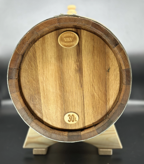 Бочка дубовая французский дуб 37л (перерез из-под портвейна)