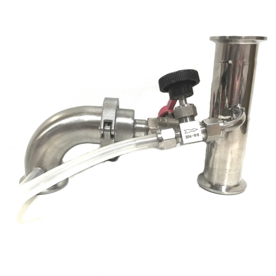 Узел отбора универсальный по пару и жидкости DN1.5 с ниппелем НП8