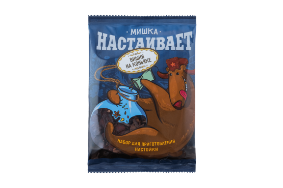 Набор Мишка настаивает для приготовления напитка "Вишня на коньяке", 108 г