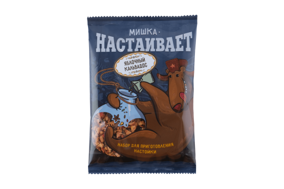 Набор Мишка настаивает для приготовления напитка "Яблочный кальвадос", 114 г